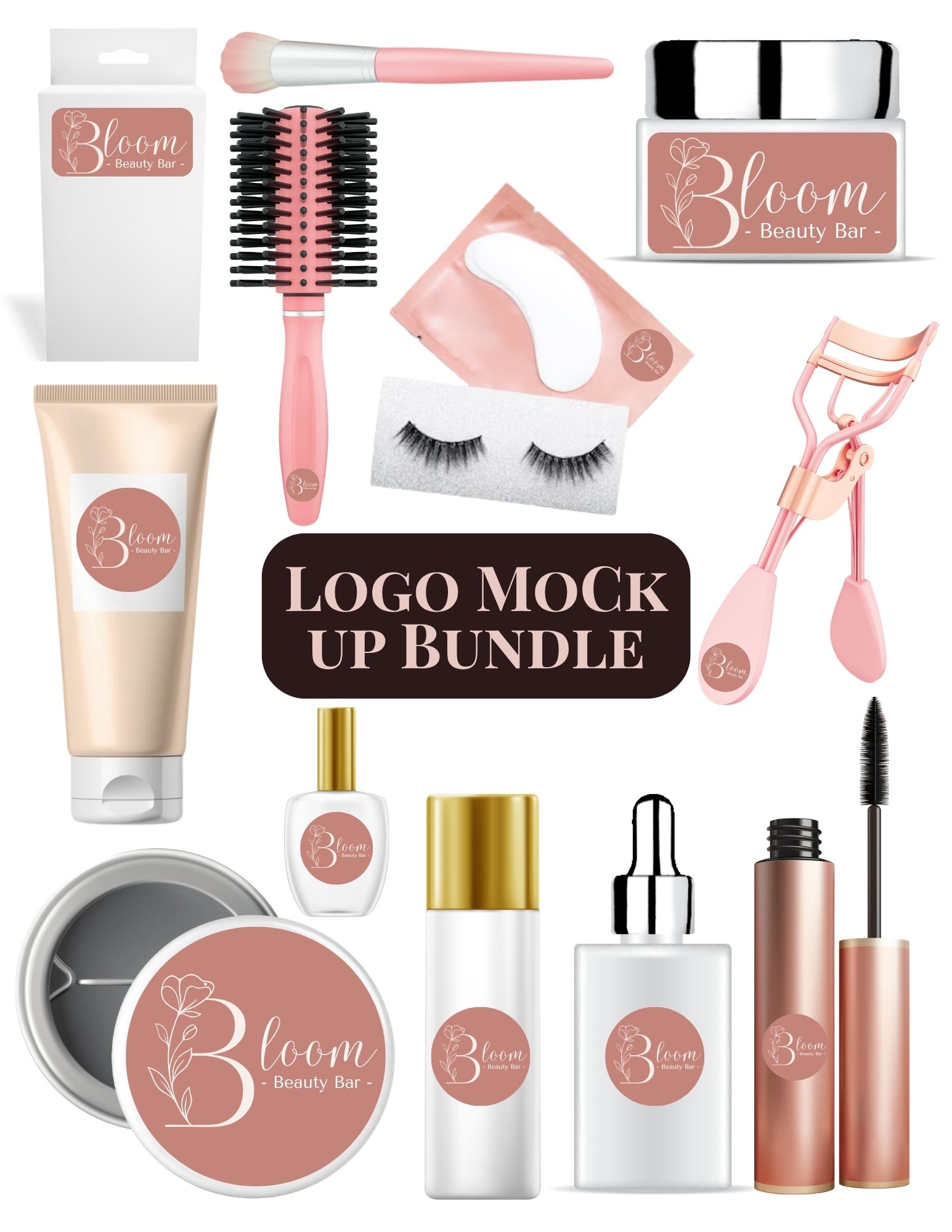 Bloom Beauty Bar — Logo Mockup Bundle